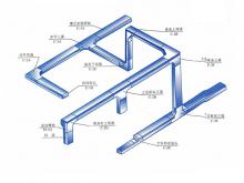 槽式橋架空間布置示意圖